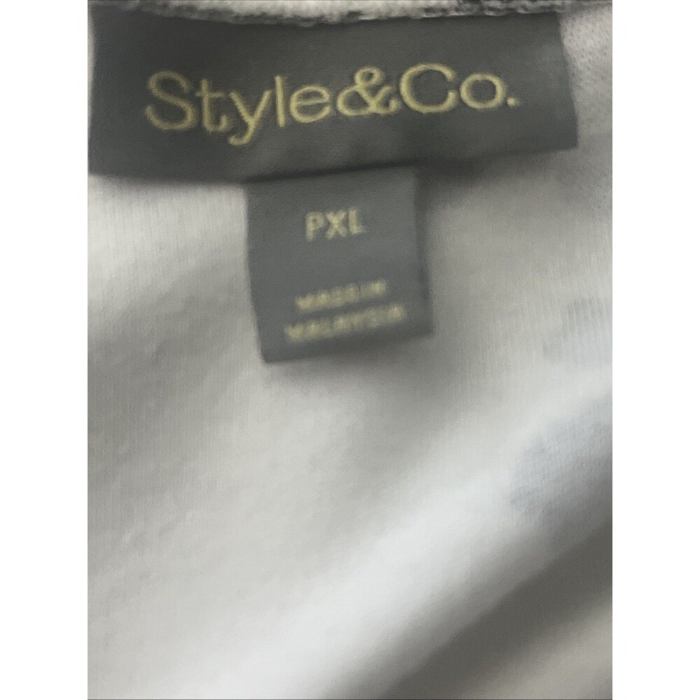 Style & Co Women’s PXL Short Sleeve Floral Print Scoop Next Top Cottage Bohemian - Picture 7 of 8